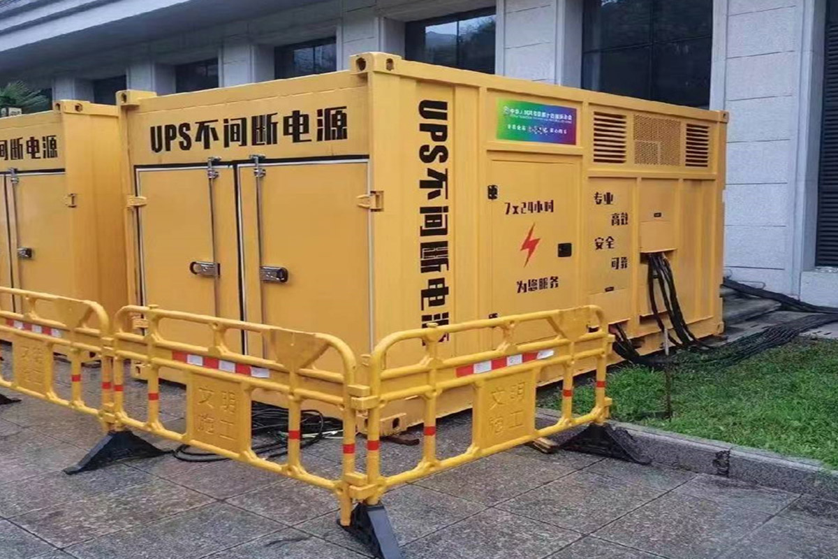 鄄城发电机租赁施工现场