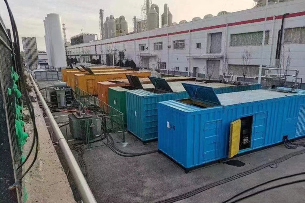 鄄城发电机租赁施工现场